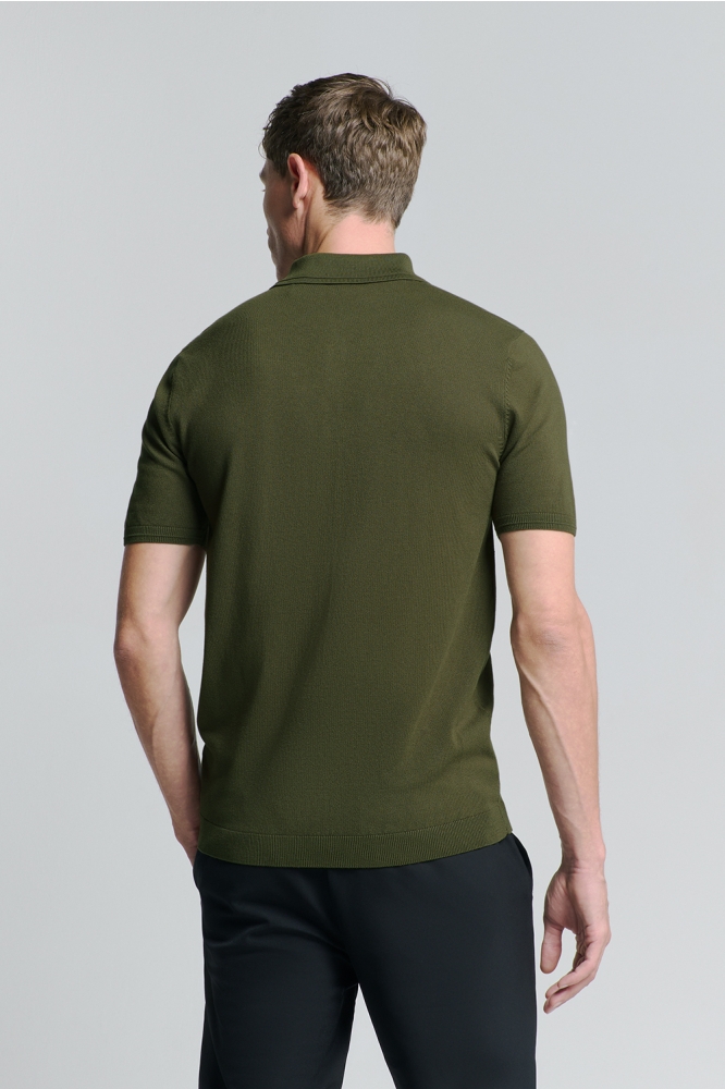 POLOSHIRT MET KORTE MOUWEN 27210351 186 DARK MOSS